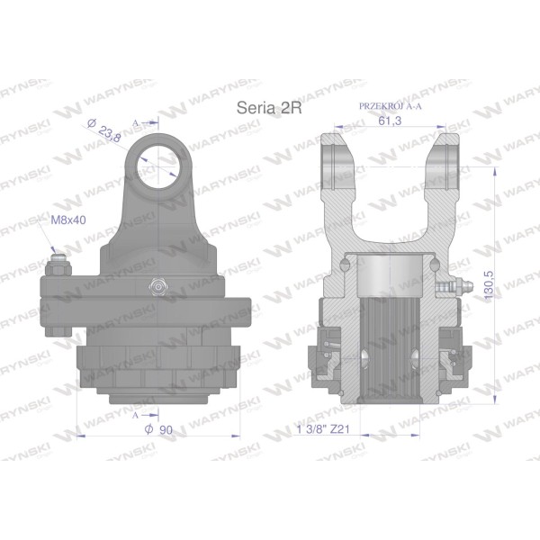 Sprzęgło na kołek wału Seria 2R 900Nm WR224273 | Exvi