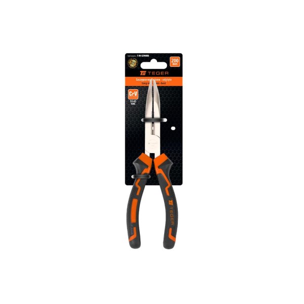 Szczypce wydłużone- odgięte 200 mm / TEGER SZW005 | Exvi