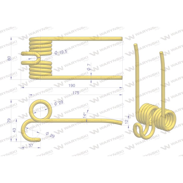 Palec podbieracza Fi 7 SH zastosowanie 52701013101 | Exvi