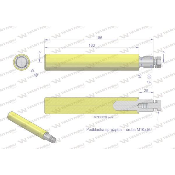 Palec poliuretanowy zastosowanie 07601623 941001 | Exvi