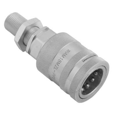Szybkozłącze hydrauliczne gniazdo WIAM18MZL-PP-10 | Exvi