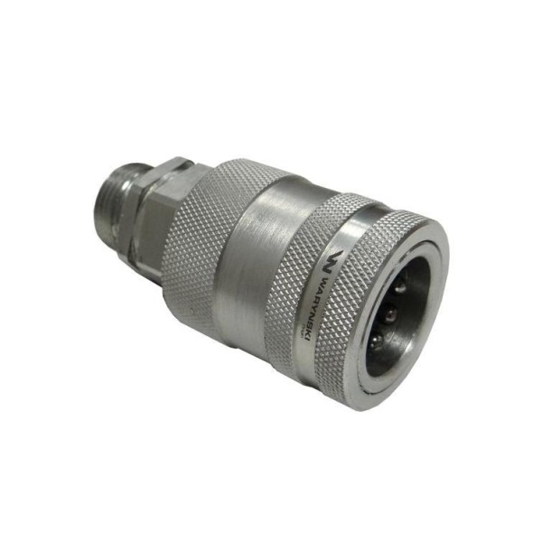 Szybkozłącze hydrauliczne gniazdo WIAM22MZ-PP-10 | Exvi