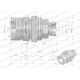 Zawór gniazdo M22x1.5 skręcane WRSM22GN-10 | Exvi
