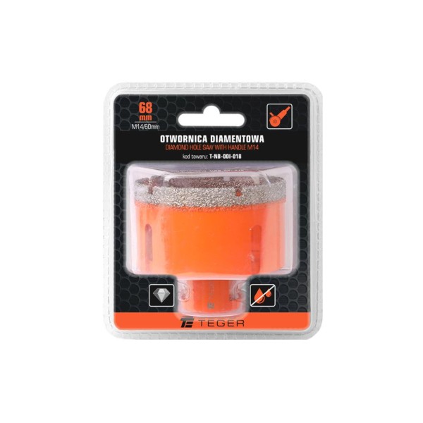 Otwornica diamentowa z uchwytem M14/68 mm NB-ODI-018 | Exvi