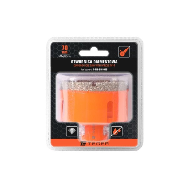 Otwornica diamentowa z uchwytem M14/70 mm NB-ODI-019 | Exvi