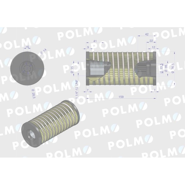 Filtr pompki paliwa wewnętrzny 26560163 26/56-016/3 | Exvi