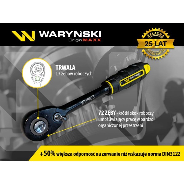 Grzechotka 1/2". 72 T. o zwiększonej WMR023 | Exvi
