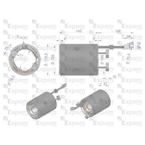 Stojan komplety rozrusznika nowy typ 0001367028EX | Exvi