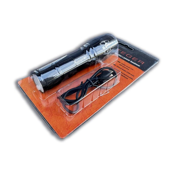 Latarka uniwersalna ładowana USB z funkcją LED-0093 | Exvi