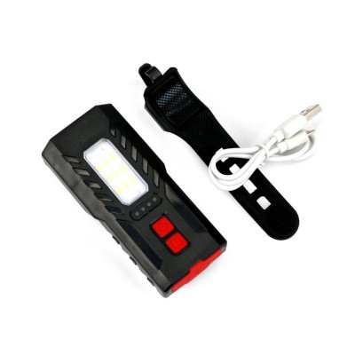 Lampa rowerowa latarkaLED przednia zdwojona LED-0051 | Exvi
