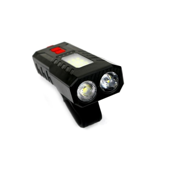 Lampa rowerowa latarkaLED przednia zdwojona LED-0051 | Exvi
