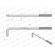 Uchwyt 3/4 wzmocniony typu L 450mm Waryński WMN141 | Exvi