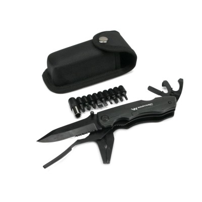Multitool Czarny 11 narzędzi plus 9 bitów 898950011 | Exvi