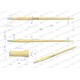 Ząb ładowacza uniwersalny prosty L- 880 W9133-880P | Exvi
