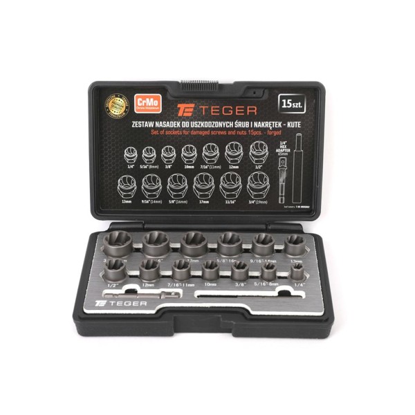 Zestaw nasadek do uszkodzonych śrub WUS002 | Exvi