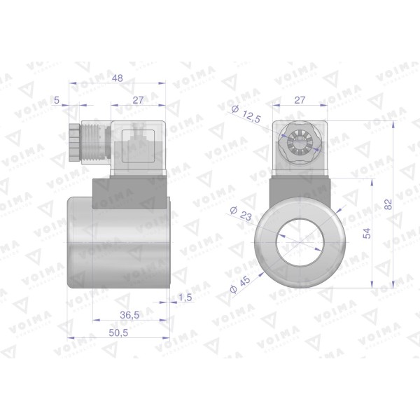 Cewka dzielnika elektrozaworu V-CEW-24VDC | Exvi