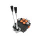 Rozdzielacz hydrauliczny 2-sekcyjny 120L V-R120L-2 | Exvi