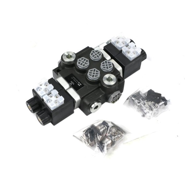 Rozdzielacz hydrauliczny 2-sekcyjny V-R40L-2E | Exvi