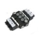 Rozdzielacz hydrauliczny 3-sekcyjny V-R40L-3E | Exvi