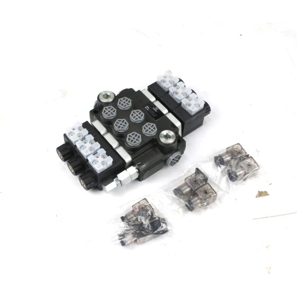 Rozdzielacz hydrauliczny 3-sekcyjny V-R40L-3E | Exvi