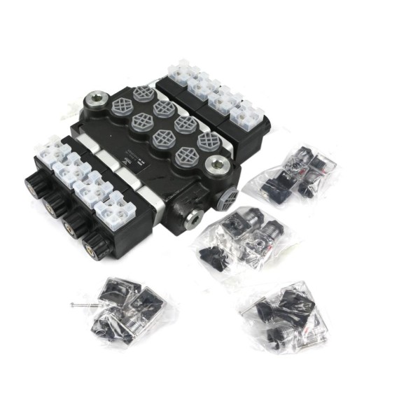 Rozdzielacz hydrauliczny 4-sekcyjny V-R40L-4E | Exvi