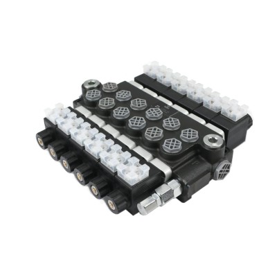 Rozdzielacz hydrauliczny 6-sekcyjny V-R40L-6E | Exvi