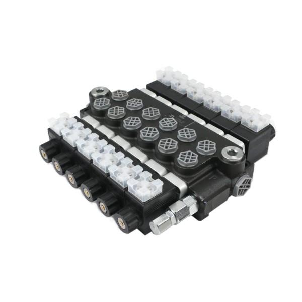 Rozdzielacz hydrauliczny 6-sekcyjny V-R40L-6E | Exvi