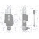Rozdzielacz hydrauliczny 1-sekcyjny 80L V-R80L-1P | Exvi