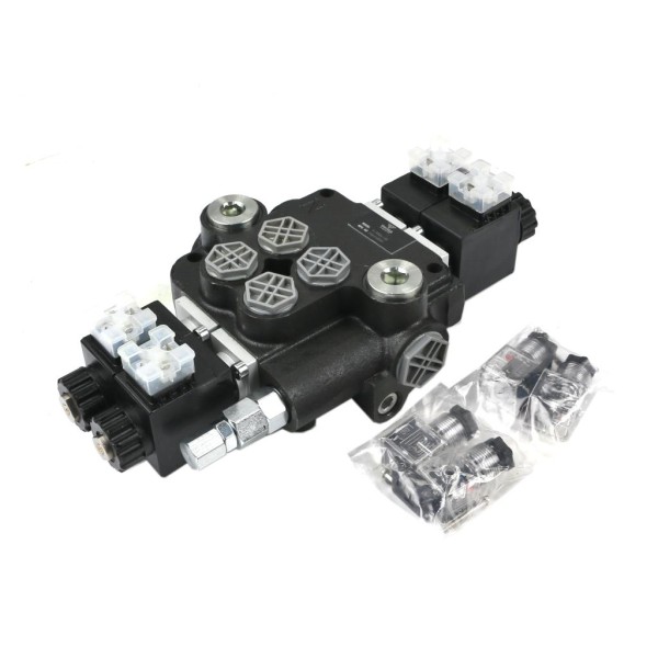 Rozdzielacz hydrauliczny 2-sekcyjny V-R80L-2E | Exvi