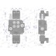 Rozdzielacz hydrauliczny 2-sekcyjny V-R80L-2E | Exvi