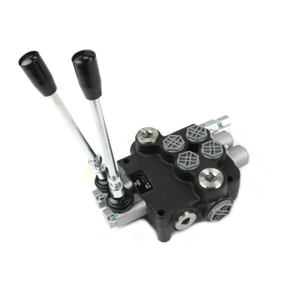 Rozdzielacz hydrauliczny 2-sekcyjny 80L V-R80L-2Z | Exvi