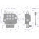 Rozdzielacz hydrauliczny 3-sekcyjny 80L V-R80L-3Z | Exvi