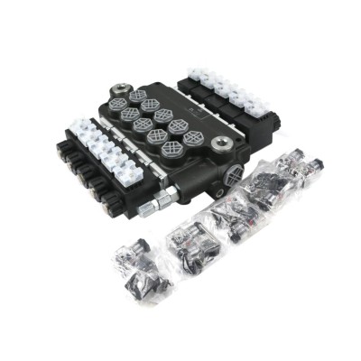 Rozdzielacz hydrauliczny 5-sekcyjny V-R80L-5E | Exvi