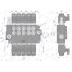 Rozdzielacz hydrauliczny 5-sekcyjny V-R80L-5E | Exvi