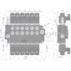 Rozdzielacz hydrauliczny 6-sekcyjny V-R80L-6E | Exvi