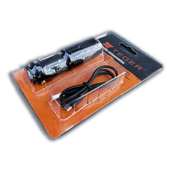 Latarka kompaktowa LED COB aluminiowa LED-0095 | Exvi