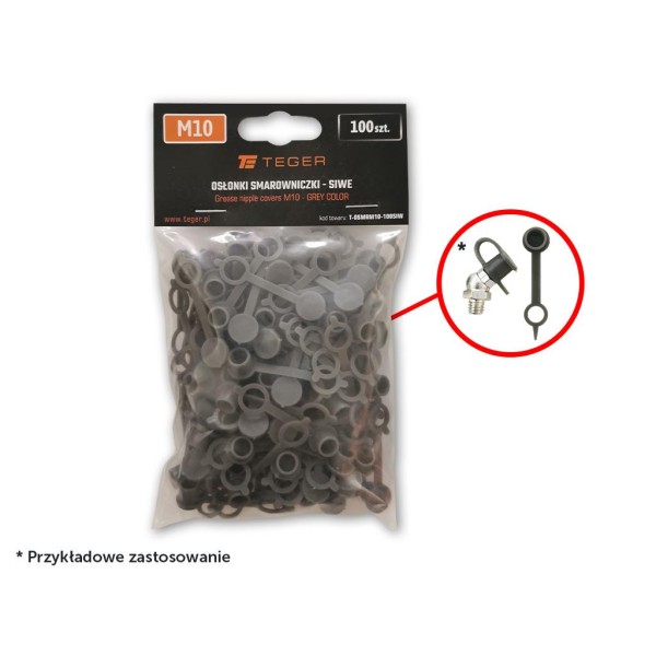 Zestaw osłonek smarowniczki M10 kolor OSMRM10-100SIW | Exvi