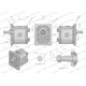 Pompa hydrauliczna zębata 3.8cm3 (grupa PHAG1E038PG | Exvi