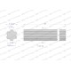 Wałek, WOM frezowany całościowo 150mm Z6 - 1 3410150 | Exvi