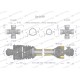 Wał, przegubowo-teleskopowy 1290-1990mm W890711290 | Exvi