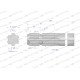 Wałek, WOM frezowany jednostronnie 600mm Z6 3210600 | Exvi