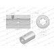 Tuleja, WOM łącząca frezowana 100mm Z6 - 1 3642100 | Exvi