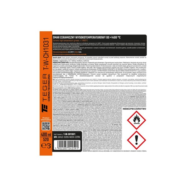 Smar ceramiczny wysokotemperaturowy CH1031 | Exvi