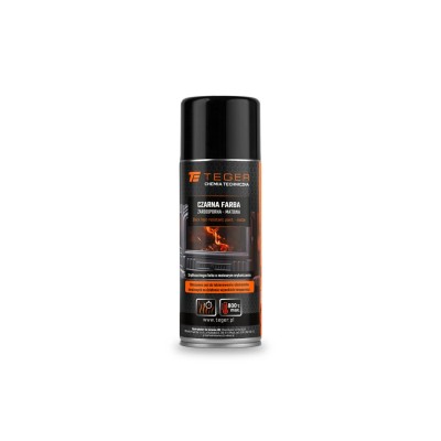 Czarna farba żaroodporna - matowa, 400ml CH1042 | Exvi