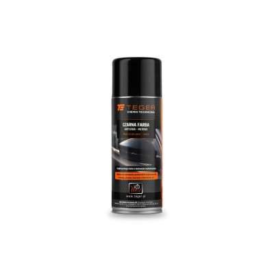Czarna farba akrylowa - matowa, 400ml, Teger CH1041 | Exvi