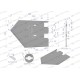 Lemiesz 192mm , listwowy lewy szerokość 089003550 | Exvi