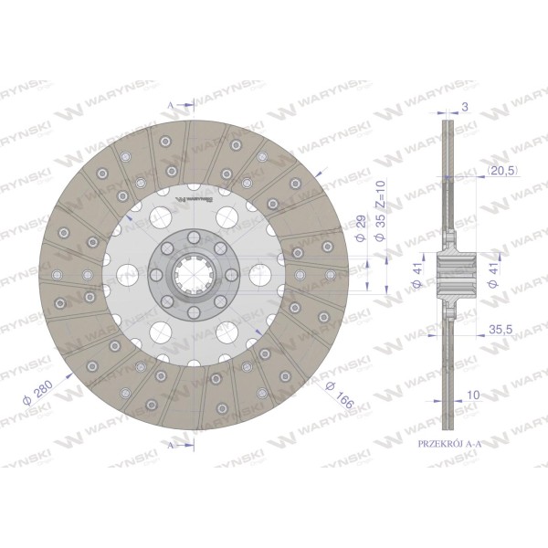 Tarcza sprzęgła New Holland 80400008 80/40-000/8 | Exvi
