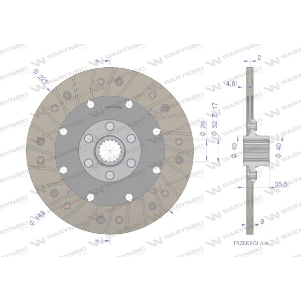 Tarcza sprzęgła Claas, Deutz 2940369 2940369W | Exvi