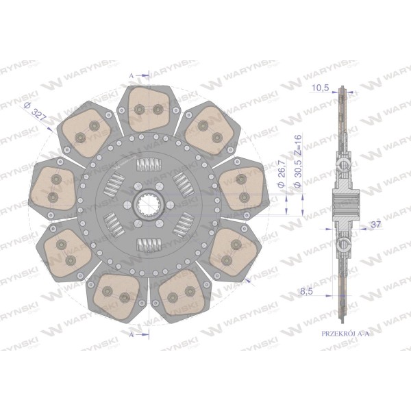 Tarcza sprzęgła ceramicznaRenault 7700061793W | Exvi