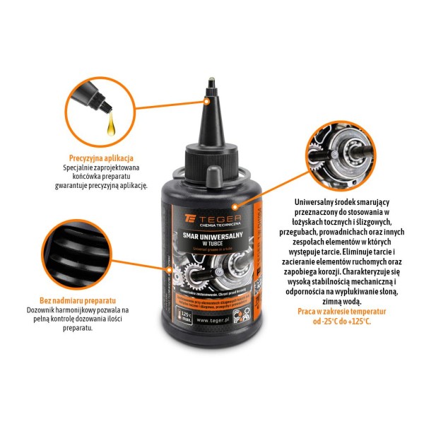 Smar uniwersalny w tubce, 70 ml, Teger CH1054 | Exvi